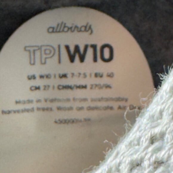 ALLBIRDS Tree Piper Runners Lightweight Knit Grey Sneakers Women's Size 10 - Picture 9 of 10